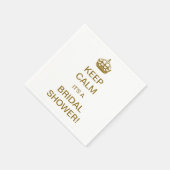ヴィンテージ保落ち着いてブライダルシャワーだ!金ゴールド スタンダードカクテルナプキン (角)