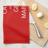 ヴィンテージ保落ち着け結婚したる キッチンタオル (四つ折り)