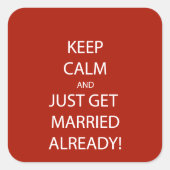 ヴィンテージ保落ち着け結婚したる スクエアシール (正面)