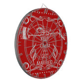 ヴィンテージ保落ち着け結婚したる ダーツボード (正面左)