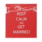 ヴィンテージ保落ち着け結婚したる ノートパッド (正面)