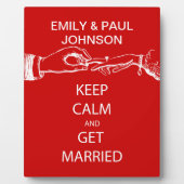 ヴィンテージ保落ち着け結婚したる フォトプラーク (正面)