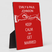 ヴィンテージ保落ち着け結婚したる フォトプラーク (側面)