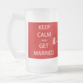 ヴィンテージ保落ち着け結婚したる フロストグラスビールジョッキ (左)