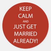 ヴィンテージ保落ち着け結婚したる ラウンドシール (正面)