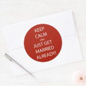 ヴィンテージ保落ち着け結婚したる ラウンドシール (封筒)