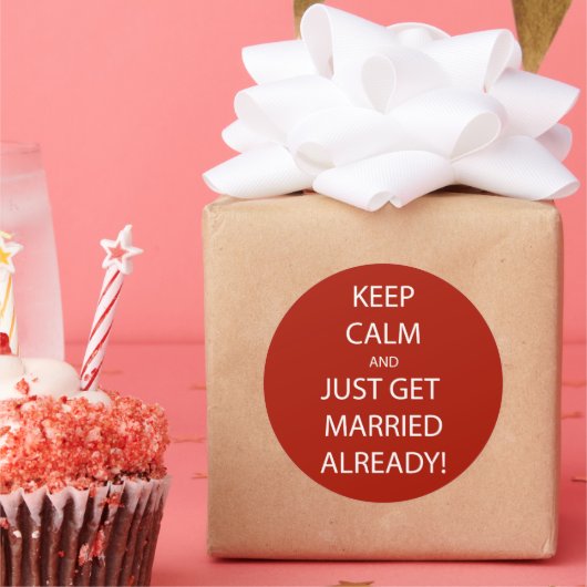 ヴィンテージ保落ち着け結婚したる ラウンドシール (パーティー)