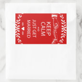 ヴィンテージ保落ち着け結婚したる 長方形シール (バッグ)