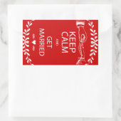 ヴィンテージ保落ち着け結婚したる 長方形シール (バッグ)