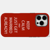 ヴィンテージ保落ち着け結婚したる Case-Mate iPhoneケース (裏面 (横))