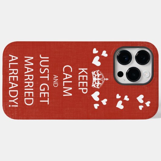 ヴィンテージ保落ち着け結婚したる Case-Mate iPhoneケース (裏面 (横))