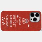 ヴィンテージ保落ち着け結婚したる Case-Mate iPhoneケース (裏面 (横))