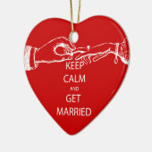 ヴィンテージ保落ち着結婚したけ セラミックオーナメント (左)