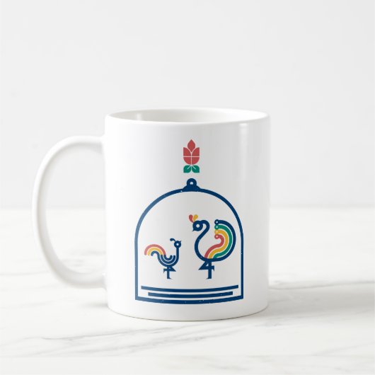 ヴィンテージ保護者のMUG コーヒーマグカップ (左)