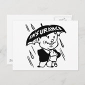 ヴィンテージ保険 ポストカード (正面/裏面)