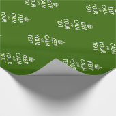 ヴィンテージ保Calmパーソナル光沢グリーン ラッピングペーパー (角)