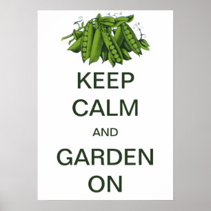 ヴィンテージ保Calm and Garden On Peas ポスター