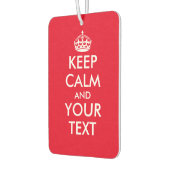 ヴィンテージ保calm and your text car air freshener カーエアーフレッシュナー (左)