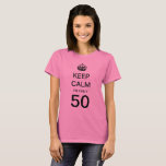 ヴィンテージ保Calm I's Only 50 Birthday Party Tシャツ<br><div class="desc">ヴィンテージイラストレーション英語Keep Calm and Carry Onデザインは単語を変更し保てCalm and Drink Wine!文字フィールドが作成され、独自のメッセージメッセージを簡単にカスタム追加できる。このおもしろいと間抜けシャツユーモアのあるを持て

ヴィンテージ第二次世界大戦のプロパガンダポスターは1939年に設計された。「Keep Calm and Carry On」はイギリスを集結し、イギリスに戦争の準備をする3つのポスターの一つである。そのシンプル上に文字デザインジョージ王室の6世の王冠が乗っている。</div>