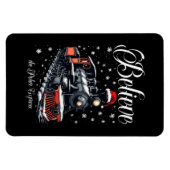 ヴィンテージ信じクリスマストレイン マグネット (横)