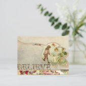 ヴィンテージ信じ「」クリスマス葉書 シーズンポストカード (スタンド正面)