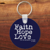 ヴィンテージ信仰希望ラブキーチェーン キーホルダー (正面)