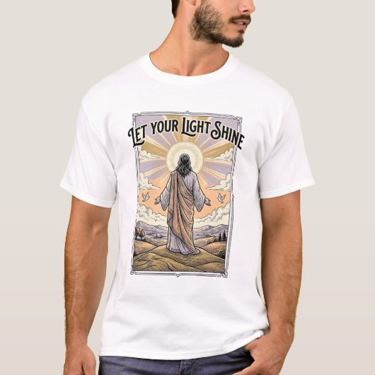 ヴィンテージ信仰 光を放て Tシャツ (正面)