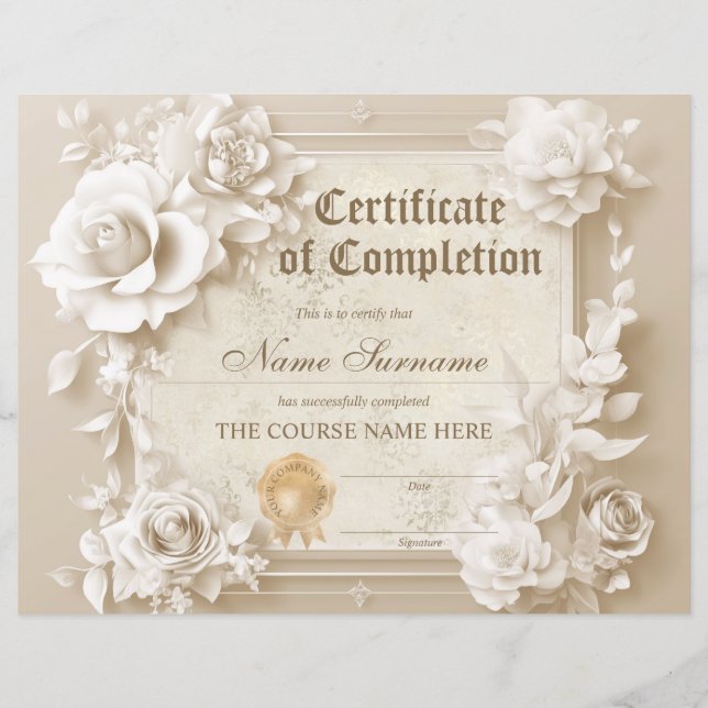 ヴィンテージ修了証書授与 (正面)