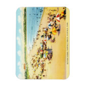 ヴィンテージ修復コネチカットのビーチマグネット マグネット (縦)