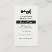 ヴィンテージ修理業務白黒 名刺 (裏面)