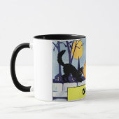 ヴィンテージ個人用猫カボチャのハロウィン マグカップ (左)