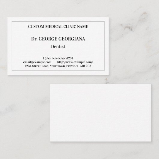 ヴィンテージ健康気にプロフェッショナル名刺 名刺 (正面/裏面)