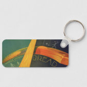 ヴィンテージ健康食品、全粒小麦パン キーホルダー (正面)