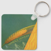 ヴィンテージ健康食品、全粒小麦パン キーホルダー (裏面)