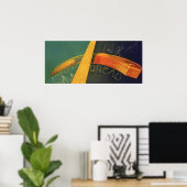 ヴィンテージ健康食品、全粒小麦パン ポスター (ホームオフィス)