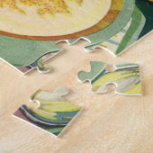 ヴィンテージ健康食品，飲料，健康的な朝食 ジグソーパズル (側面)