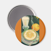 ヴィンテージ健康食品，飲料，健康的な朝食 マグネット (正面/裏面)