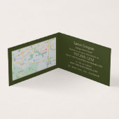 ヴィンテージ像、アンティークディーラー、店舗詳細 名刺 (内部)