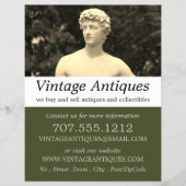 ヴィンテージ像、アンティークディーラー、店舗 チラシ (正面)