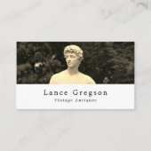 ヴィンテージ像、アンティークディーラー、店舗 名刺 (正面)