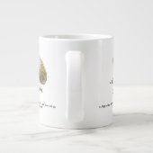 ヴィンテージ像 |カイコ |蛾 ジャンボコーヒーマグカップ (裏面)