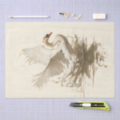 ヴィンテージ優雅なスワンオンウォーター 薄葉紙 (クラフト)