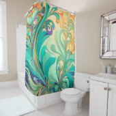 ヴィンテージ優雅 シャワーカーテン (インサイチュ)