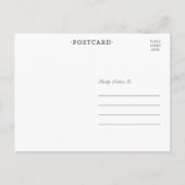 ヴィンテージ優雅 | 日付はがきを保存する 案内ポストカード (裏面)