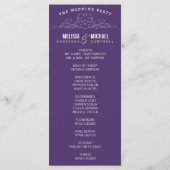 ヴィンテージ優雅 | 結婚式 プログラム (裏面)