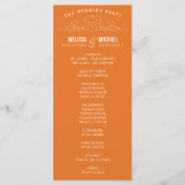 ヴィンテージ優雅 | 結婚式 プログラム (裏面)