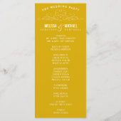 ヴィンテージ優雅 | 結婚式 プログラム (裏面)