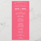 ヴィンテージ優雅 | 結婚式 プログラム (裏面)