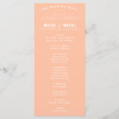 ヴィンテージ優雅 | 結婚式 プログラム (裏面)