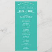 ヴィンテージ優雅 | 結婚式 プログラム (裏面)